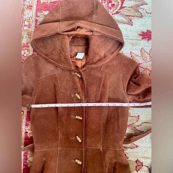Vintage Suede Trench Coat - Picture 3 of 9